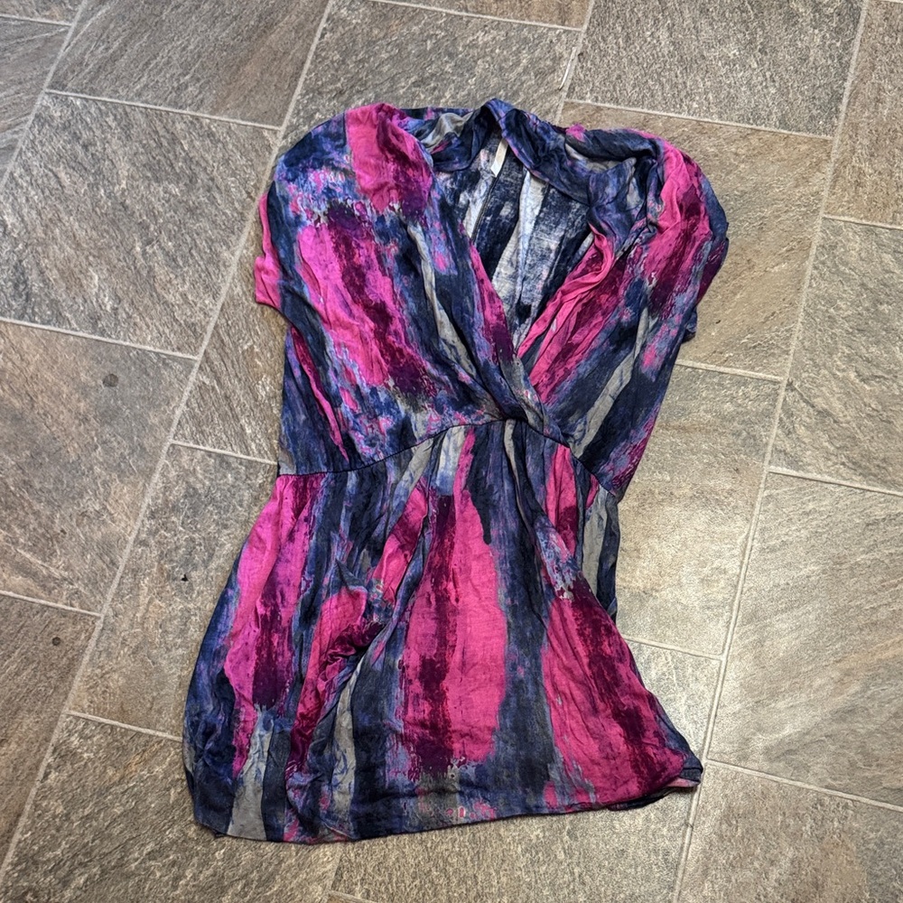 RACHEL Rachel Roy Pink and Blue Dress